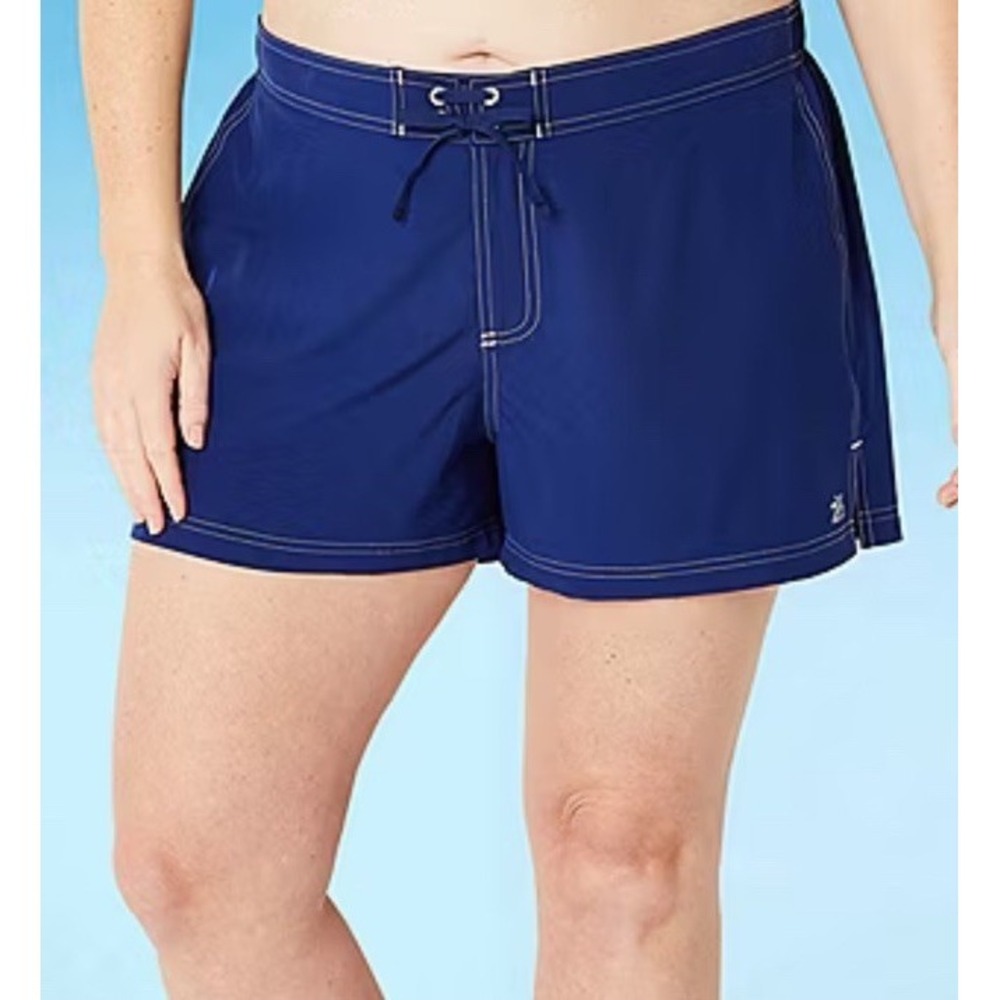 ZeroXposur Sun Smart Woven Board Shorts – Women's XL (14) – Blue UPF 30+ NWT